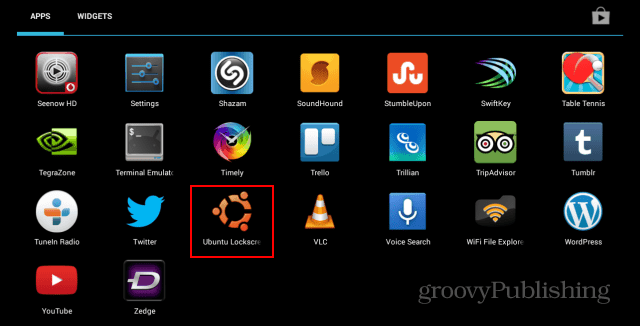 Ubuntu Lockscreen -kuvake