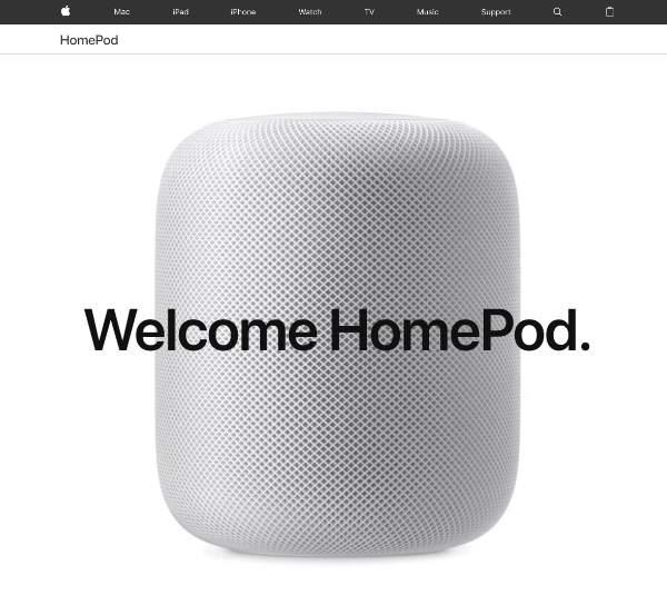 Apple esittelee uuden HomePod-kaiuttimen, jota ohjataan luonnollisella puheyhteydellä Sirin kanssa.