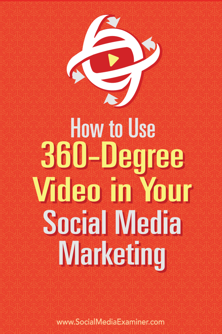 Kuinka käyttää 360 asteen videota sosiaalisen median markkinoinnissa: Sosiaalisen median tutkija
