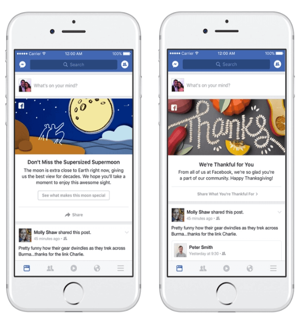 Facebook esitteli uuden markkinointiohjelman, joka kutsuu ihmisiä jakamaan ja puhumaan tapahtumista ja hetkistä, joita tapahtuu heidän yhteisöissään ja ympäri maailmaa.