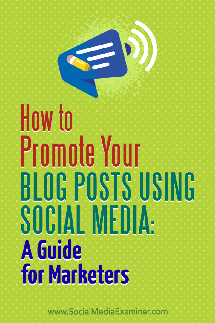 Kuinka mainostaa blogiviestejäsi sosiaalisen median avulla: Opas markkinoijille: Sosiaalisen median tutkija
