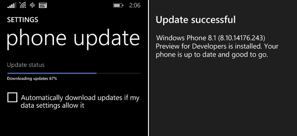 Microsoft päivittää Windows Phone 8.1 -kehittäjille