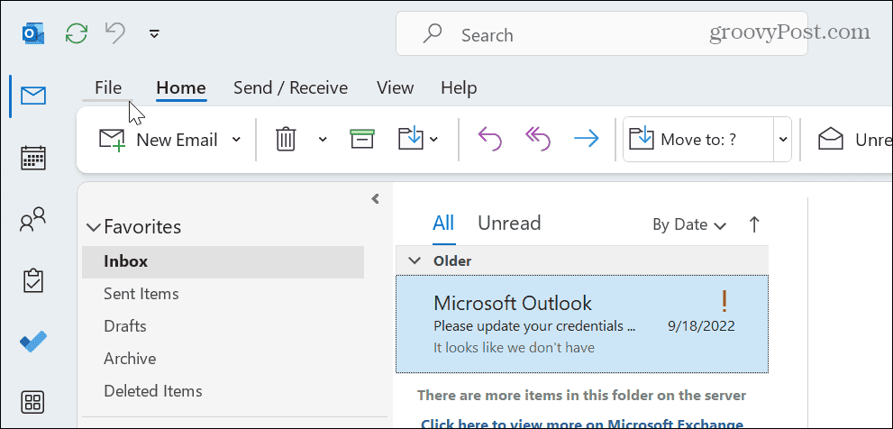 Tulosta sähköposti Outlookista