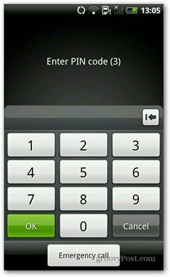 android pin-koodi