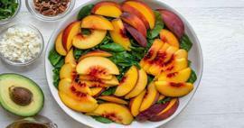 Kuinka tehdä Instagramin suositun reseptin persikkarucolasalaatti? Kesä persikkasalaatti resepti