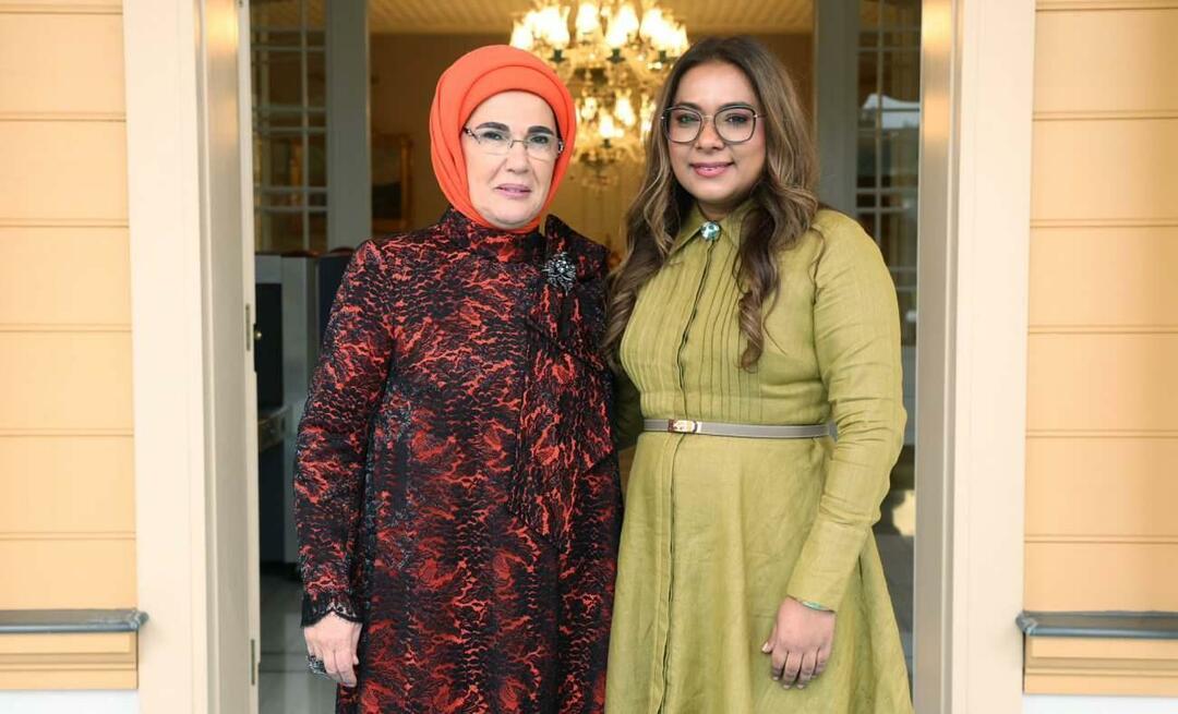Ensimmäinen nainen Erdoğan tapasi Surinamen tasavallan presidentin vaimon!