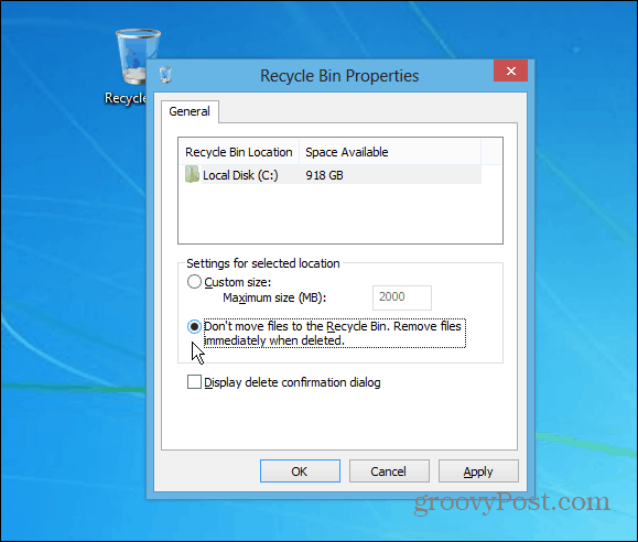 Windows-vinkki: Poista tiedostot heti roskakorista