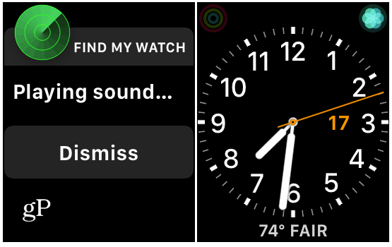 Löydä Apple Watch Sound Alert