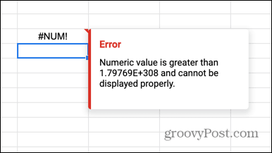 google sheets numerovirhe liian suuri