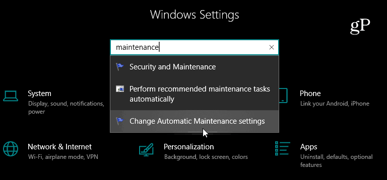 Hakuasetukset-sovellus Windows 10