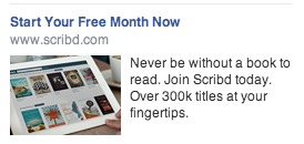 scribd facebook -mainos