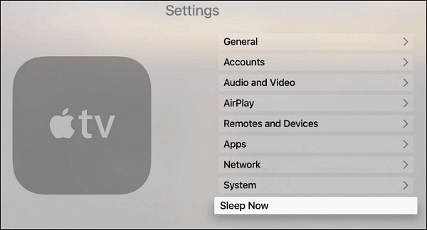 Kuinka hallita, kun uusi Apple TV menee nukkumaan