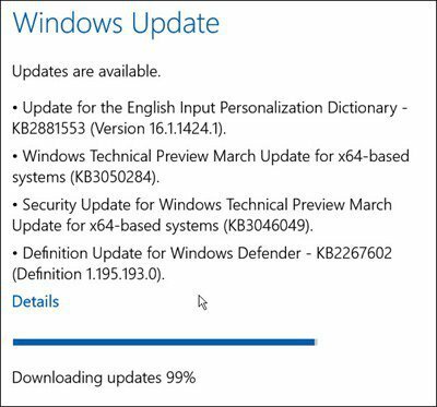 Windows 10 -päivitykset