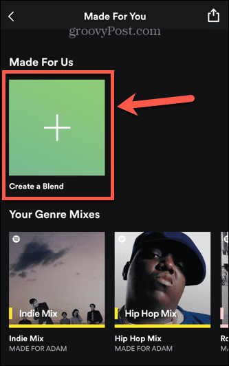 spotify luo sekoituksen