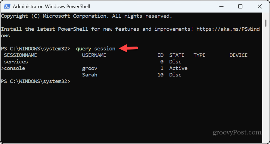 powershell-kysely