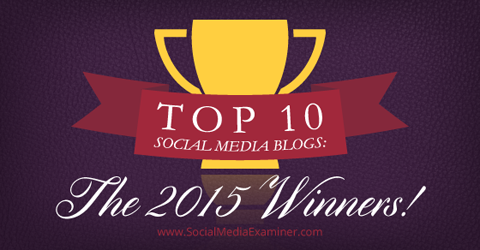 vuoden 2015 voittajien parhaat sosiaalisen median blogit