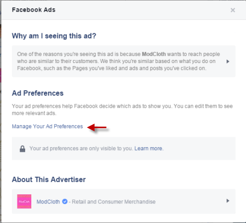 facebook-mainosasetukset