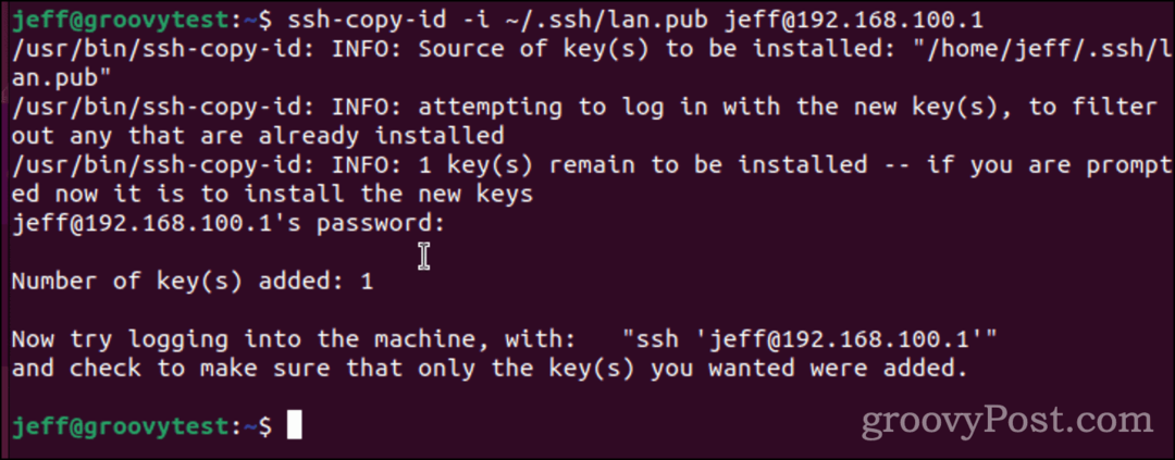 Kopioi SSH-avainta