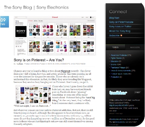Sony-blogi