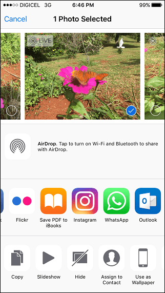 Kuinka jakaa valokuvia suoraan Instagramiin iOS: ssä
