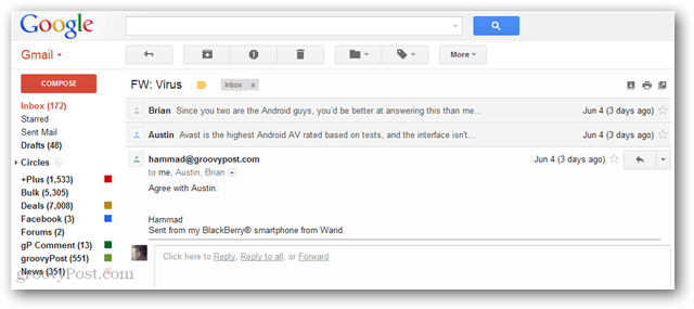 Kuinka ottaa Gmail-kaltainen keskustelunäkymä käyttöön Thunderbirdissä