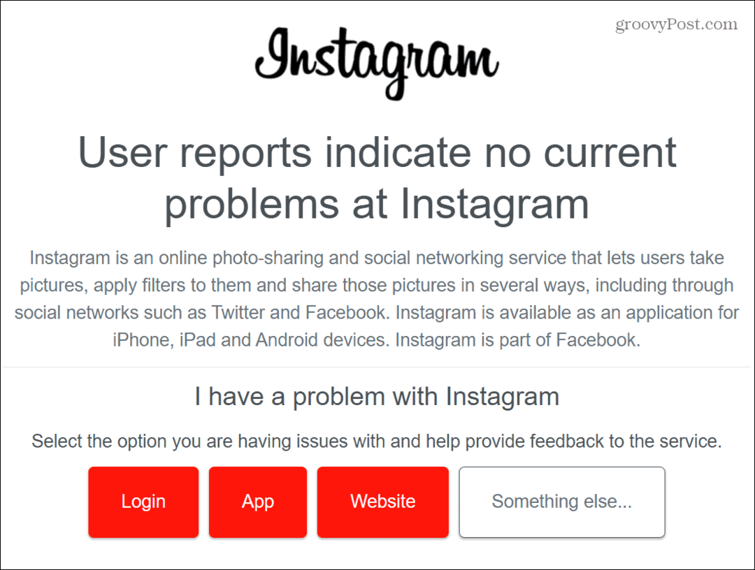 Emme voineet muodostaa yhteyttä Instagramiin: kuinka korjata