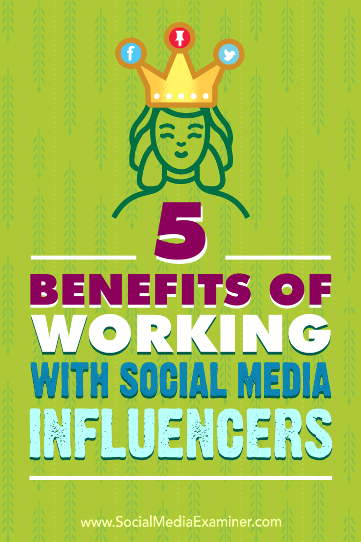 Shane Barkerin sosiaalisen median vaikuttajien kanssa tekemisen viisi hyötyä sosiaalisen median tutkijasta.