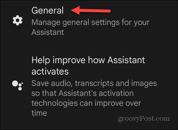 Poista Google Assistant käytöstä