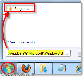 pääset Käynnistä-valikkoon Windows 7: n Käynnistä-valikossa
