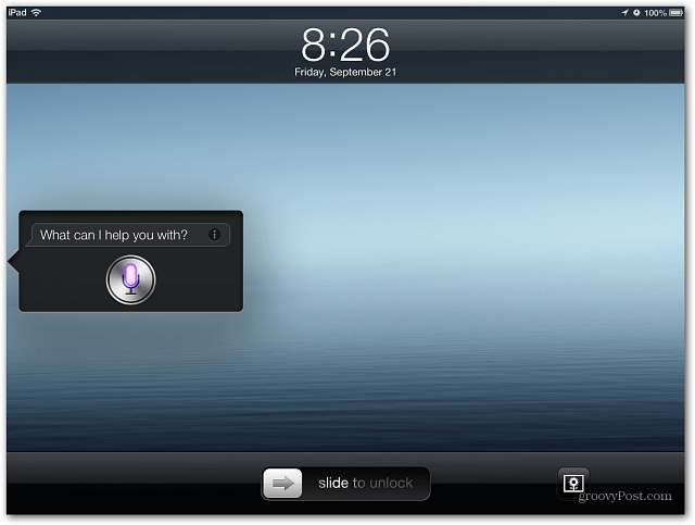 Käynnistä Siri iOS 6: ssa