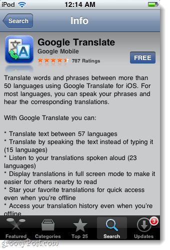 lataa ja asenna google translate -sovellus iPhonelle, iPadille ja iPodille