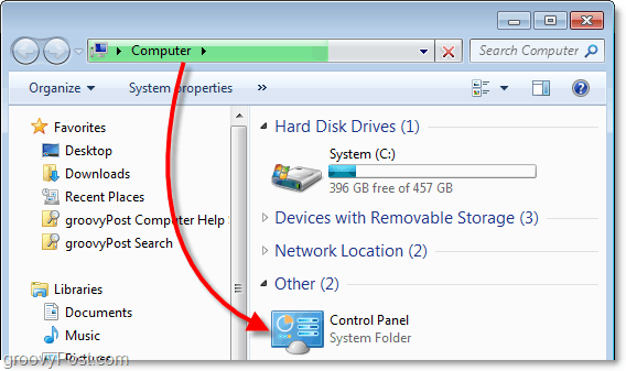 tarkastele ohjauspaneelia tietokoneeltani Windows 7: ssä