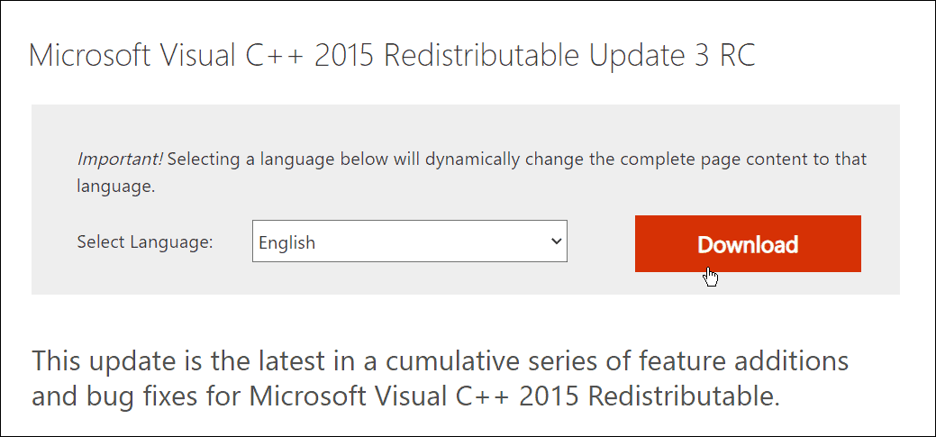 lataa Microsoft Visual C++ uudelleenjaettava