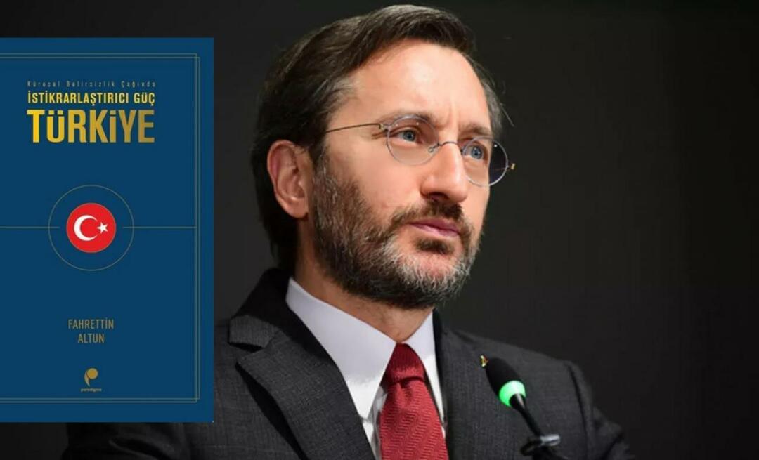 Viestintäjohtaja Fahrettin Altunin uusi kirja: Stabilizing Power Türkiye