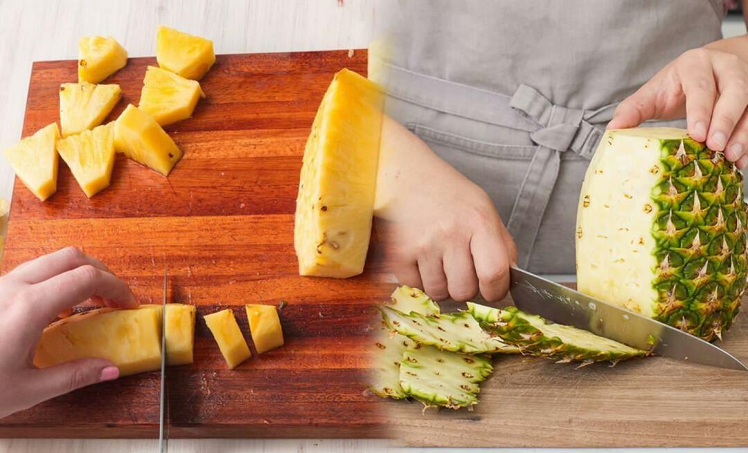 Kuinka kuoria ananas on helpointa? Kuinka leikata ananas? Mitkä ovat ananaksen kuorintamenetelmät