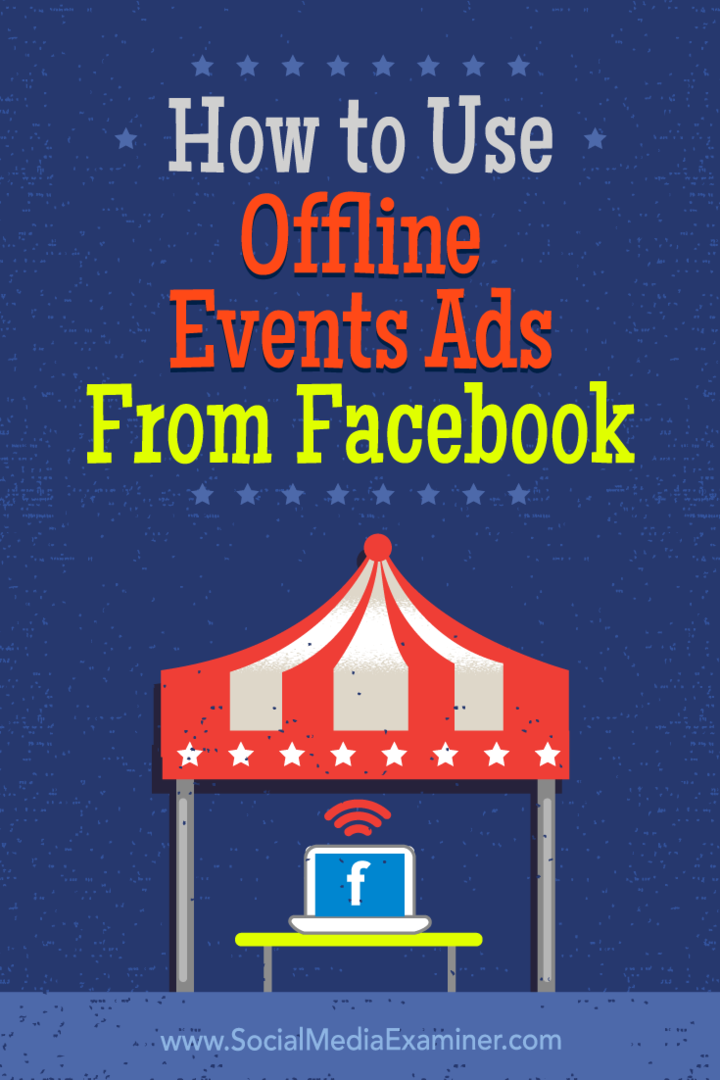 Ana Gotterin offline-tapahtumamainosten käyttäminen Facebookissa sosiaalisen median tutkijalla.