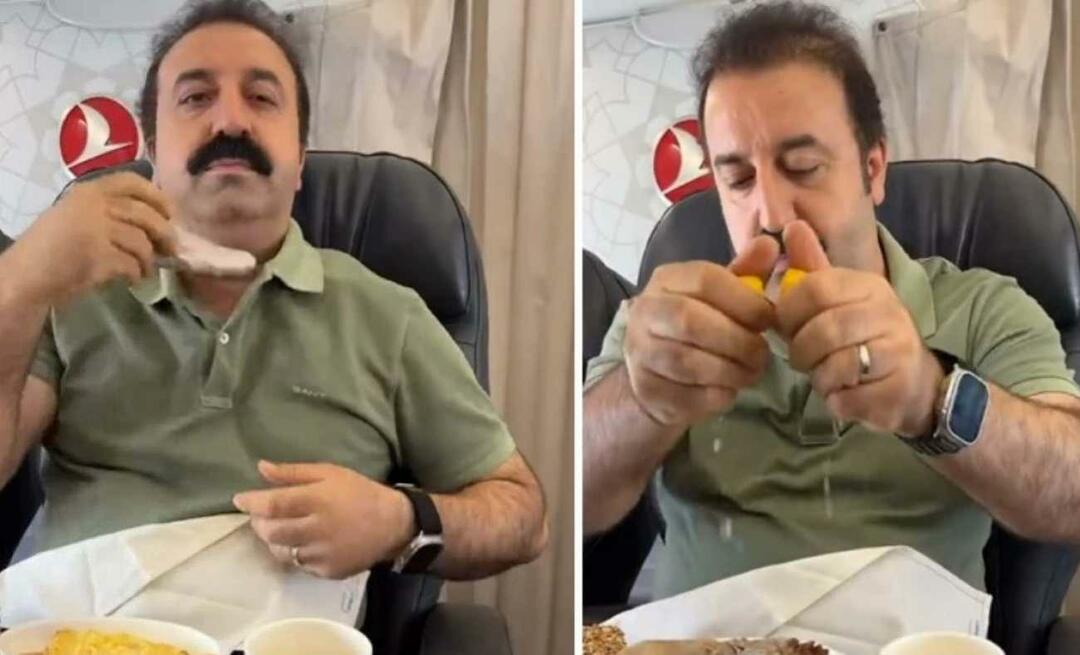 Hän söi sinapit, jonka hän otti povuudestaan ​​lentokoneessa! Sirdanci Mehmet katso mitä hän teki