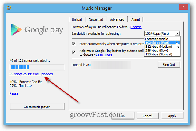 Kuinka käyttää Google Music Scan and Match -palvelua
