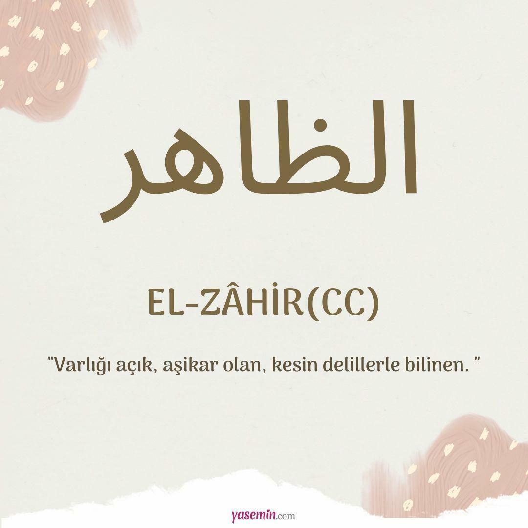 Mitä al-Zahir (c.c) tarkoittaa?