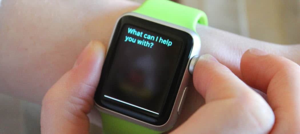 Kuinka käyttää Siriä etsiäksesi Apple Watchista