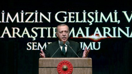 Presidentti Erdoğanin kiitolliset sanat Diriliş Ertuğrulille