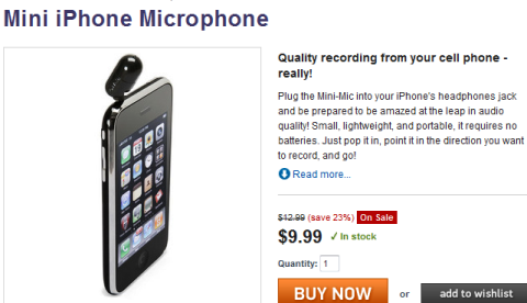mini iphone -mikrofoni