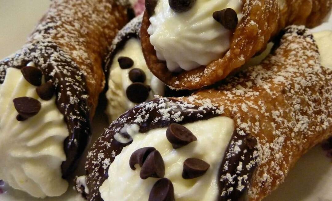 Kuinka tehdä Cannoli, italialaisen keittiön jälkiruokien mestari?