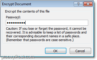 luo salasana Office 2010 -asiakirjaasi