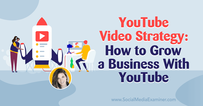YouTube-videostrategia: Kuinka kasvattaa liiketoimintaa YouTuben kanssa, joka sisältää Sunny Lenarduzzin oivalluksia sosiaalisen median markkinointipodcastissa.