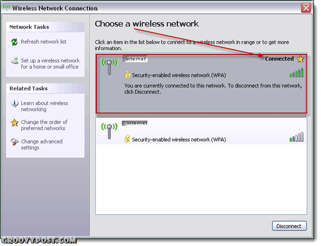 langattoman verkon asetukset Windows XP