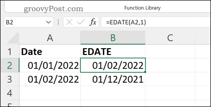 Lisää esimerkkejä EDATE-kaavasta Excelissä