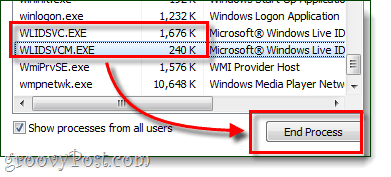 lopettaa Windows Live ID -kirjautumisen avustajan