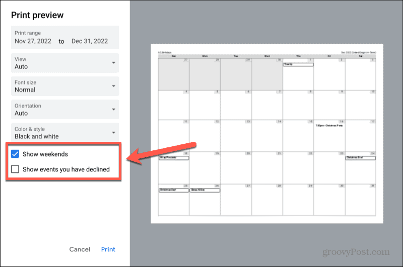 google kalenteri näyttää viikonloppuisin