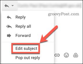 Muokkaa aihetta Gmailissa